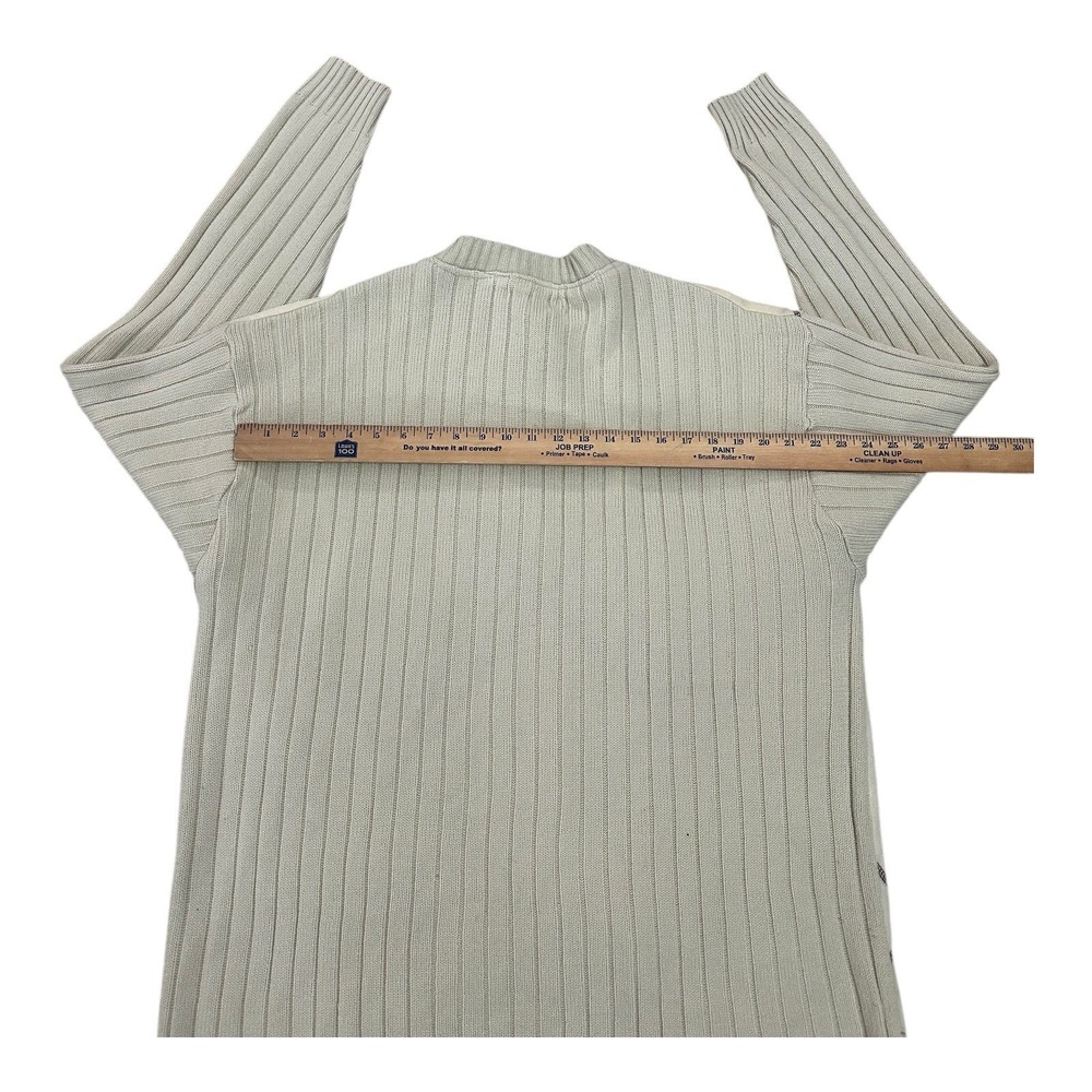 Vintage Trutus Biancarra Sweater Mens XL Knit 90s Diamonds Beige Brown Retro - Picture 6 of 8